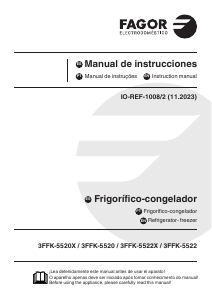 Handleiding Fagor 3FFK-5520X Koel-vries combinatie