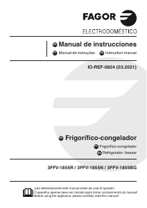 Handleiding Fagor 3FLV-1455BG Koel-vries combinatie