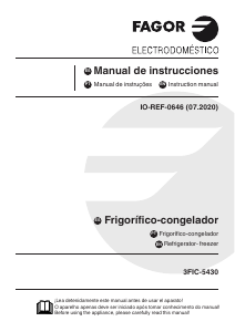 Handleiding Fagor 3FIC-5430 Koel-vries combinatie