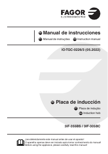 Manual de uso Fagor 3IF-355BS Placa