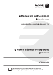 Manual de uso Fagor 3IF-ZONE40BL Placa