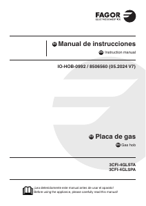 Manual de uso Fagor 3CFI-4GLSTA Placa