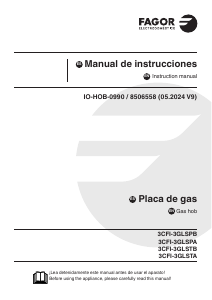 Manual de uso Fagor 3CFI-3GLSPB Placa
