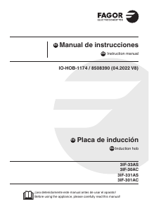 Manual de uso Fagor 3IF-331AS Placa