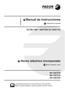 Handleiding Fagor 8H-195TCB Oven