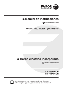Handleiding Fagor 8H-790ADTCB Oven