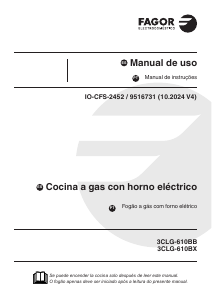 Manual de uso Fagor 3CLG-610BB Cocina