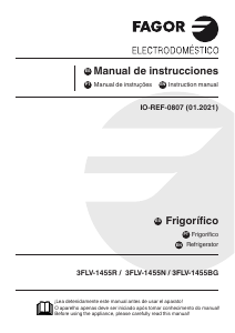 Manual de uso Fagor 3FLV-1455N Refrigerador