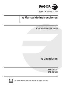 Manual de uso Fagor 4FE-7612X Lavadora