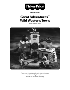 Handleiding Fisher-Price 77062 Great Adventures Wild western town