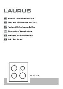 Manuale Laurus LCA78ZKB Piano cottura
