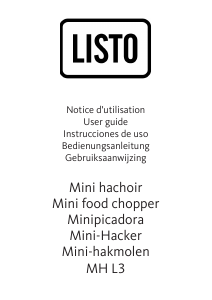 Bedienungsanleitung Listo MH L3 Universalzerkleinerer
