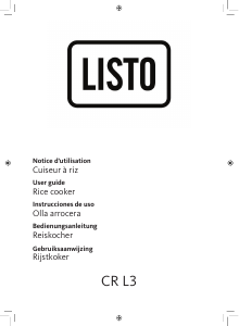 Manual de uso Listo CR L3 Arrocera