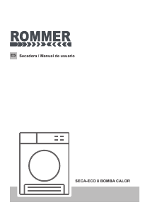 Manual de uso Rommer Seca-Eco 8 Secadora