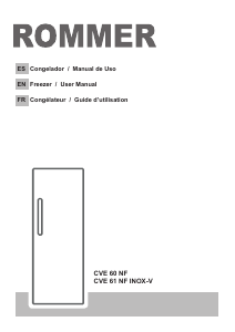 Mode d’emploi Rommer CVE 61 NF INOX-V Congélateur