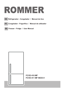 Manual de uso Rommer FCVD 411 MF INOX-V Frigorífico combinado