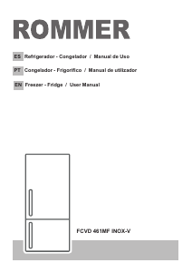 Manual de uso Rommer FCVD 461 MF INOX-V Frigorífico combinado