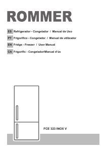 Manual Rommer FCE 323 INOX-V Fridge-Freezer
