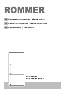 Manual Rommer FCE 405 MF Frigorífico combinado