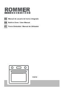 Manual de uso Rommer H 612 Horno