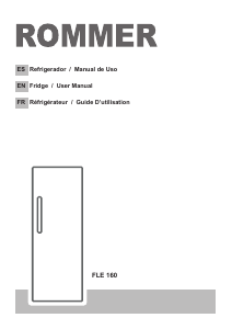 Manual de uso Rommer FLE 160 Refrigerador