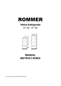 Manual de uso Rommer RT 98 Refrigerador