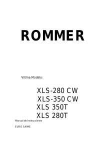 Manual de uso Rommer XLS 350 T Refrigerador
