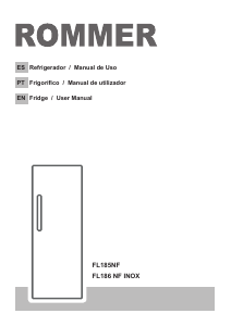 Manual de uso Rommer FL 186 NF INOX Refrigerador