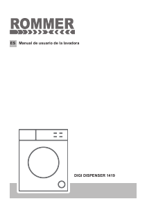 Manual de uso Rommer Digi Dispenser 1419 Lavadora