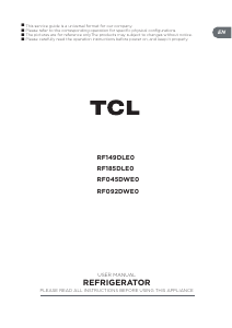 Handleiding TCL RF045DWE0 Koelkast