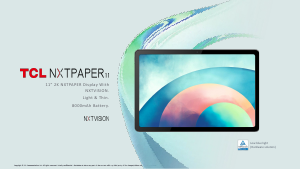 Manual TCL NXTPAPER 11 Tablet