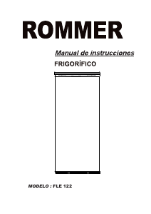 Manual de uso Rommer FLE 122 Refrigerador