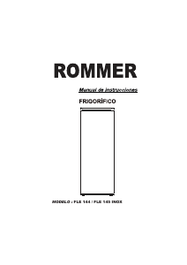 Manual de uso Rommer FLE 145 INOX Refrigerador