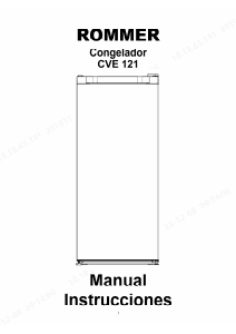 Manual de uso Rommer CVE 121 Congelador