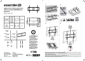 Manual de uso Listo FixTV 32-75 Soporte de pared
