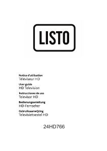 Handleiding Listo 24HD766 LED televisie