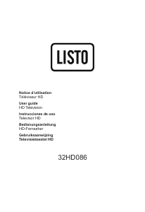 Bedienungsanleitung Listo 32HD086 LED fernseher