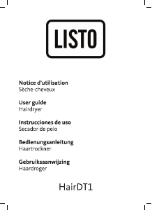 Bedienungsanleitung Listo HairDT1 Haartrockner