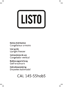 Mode d’emploi Listo CAL 145-55hob5 Congélateur