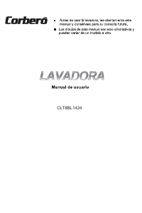 Manual Corberó CLT8BL1424 Máquina de lavar roupa