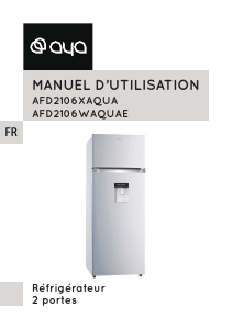 Manual AYA AFD2106WAQUAE Fridge-Freezer