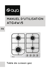 Mode d’emploi AYA ATG4W/5 Table de cuisson