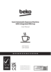 Handleiding BEKO CEP 5303 B Koffiezetapparaat