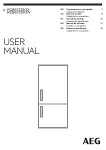 Manual AEG RCB63726OX Combina frigorifica