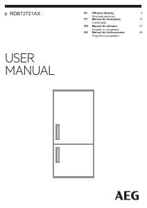 Manual AEG RDB72721AX Combina frigorifica