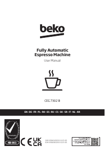 Handleiding BEKO CEG 7302 B Espresso-apparaat