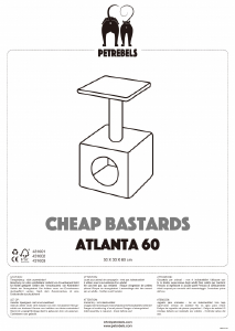 説明書 PetRebels Atlanta 60 キャットツリー