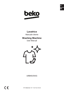 Handleiding BEKO URBWU59AS Wasmachine