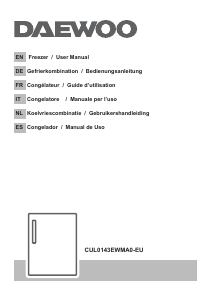 Handleiding Daewoo CUL0143EWMA0-EU Vriezer