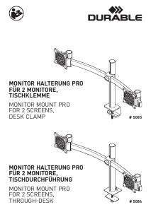 Bedienungsanleitung Durable 5085 Monitorhalterung